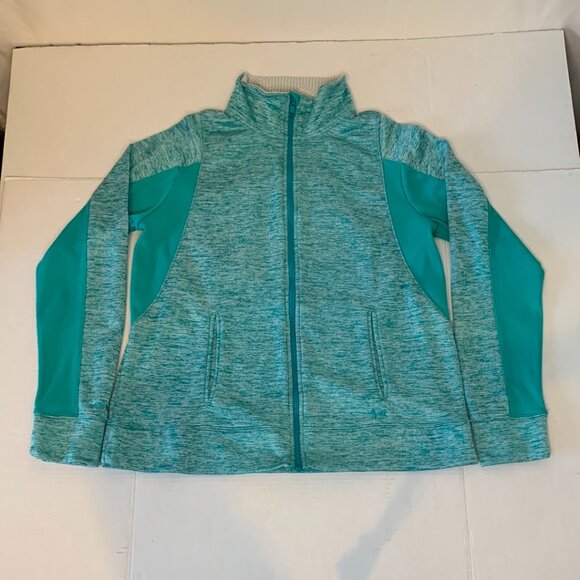 Under Amour Storm Jacket Womens Full Zip Sz Large Active Wear Green Outdoor - Picture 1 of 9